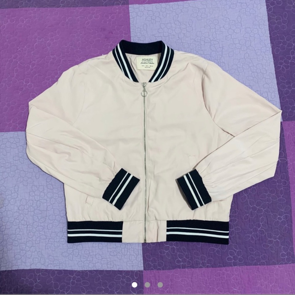 Baby Pink Bomber Jacket